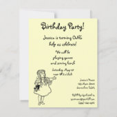 Assistant vintage de l'Oz Anniversaire Invitation (Dos)