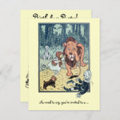 Assistant vintage de l'Oz Anniversaire Invitation (Devant / Derrière)