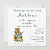 Assistant vintage d'Oz Baby shower Invitation (Dos)