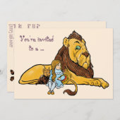 Assistant vintage d'Oz, Invitation de fête d'anniv (Devant / Derrière)