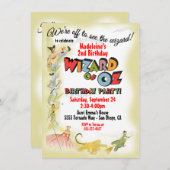 Assistant vintage pour Oz Anniversaire Invitations (Devant / Derrière)