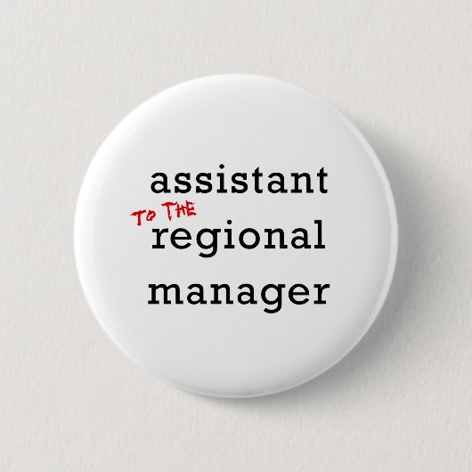 Assistent (aan de regionale beheerder) ronde button 5,7 cm (Voorkant)