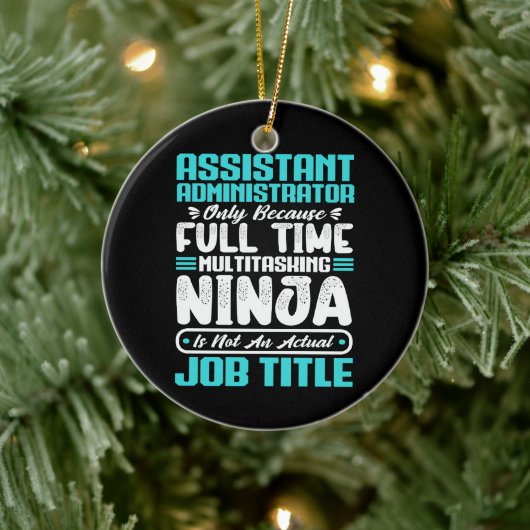 Assistent-administrator Multitasker Functie Titel Keramisch Ornament (Boom)