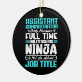 Assistent-administrator Multitasker Functie Titel Keramisch Ornament (Links)