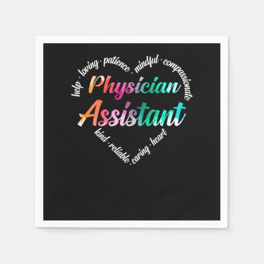 Assistent arts assistent Hart Word Servet (Voorkant)