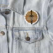 Assistent-arts Caduceus Ronde Button 5,7 Cm (In situ)