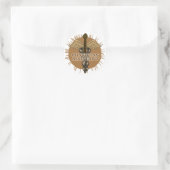 Assistent-arts Caduceus Ronde Sticker (Tas)