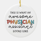 Assistent arts Funny Geweldige PA-cadeaus Keramisch Ornament (Achterkant)