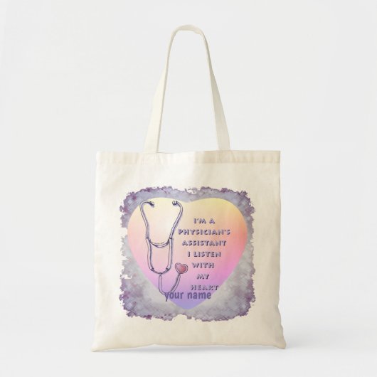 Assistent arts Heart Tote Bag (Voorkant)