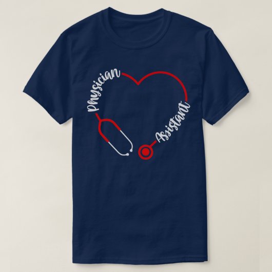 Assistent arts PA-leerling Afstuderen T-shirt (Design voorkant)