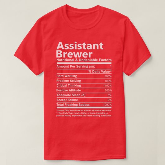 Assistent-boerenvoeding en onmiskenbare factor t-shirt (Design voorkant)