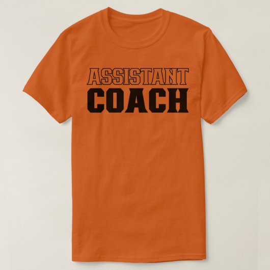 Assistent coache 1 t-shirt (Design voorkant)