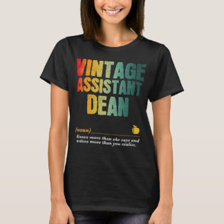 Assistent Dean Appreciation Week Terug naar School T-shirt