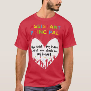Assistent-directeur als je denkt dat mijn handen v t-shirt