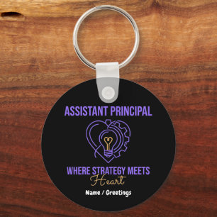 Assistent-directeur Strategie Ontmoet Hart Design Sleutelhanger