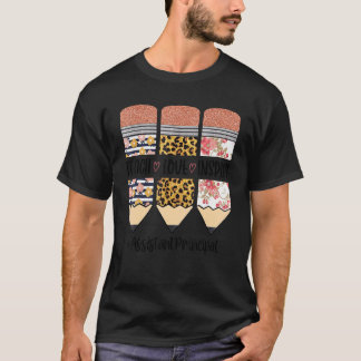 Assistent-directeur Terug naar school Teach Love I T-shirt