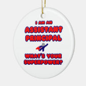 Assistent-directeur.. Wat is je Superpower? Keramisch Ornament (Links)
