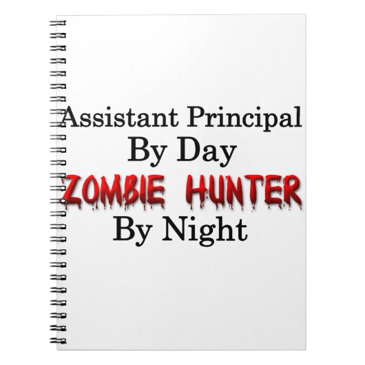Assistent-directeur Zombie Hunter Notitieboek (Voorkant)