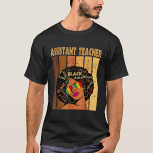 Assistent Docent Zwarte Geschiedenis Koningin Mela T-shirt