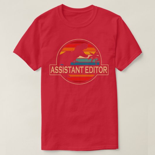 Assistent-editor Dinosaur T-shirt (Design voorkant)