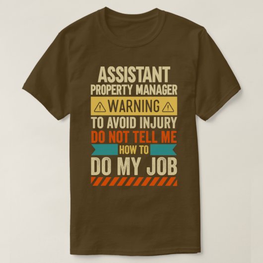 Assistent-eigenschappencontrole T-shirt (Design voorkant)