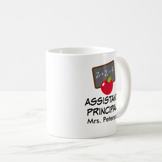 Assistent hoofdpersoon Aangepaste Mok school (Voorkant rechts)