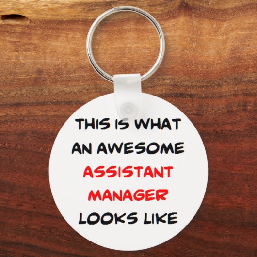 assistent manager, geweldige sleutelhanger (Voorkant)