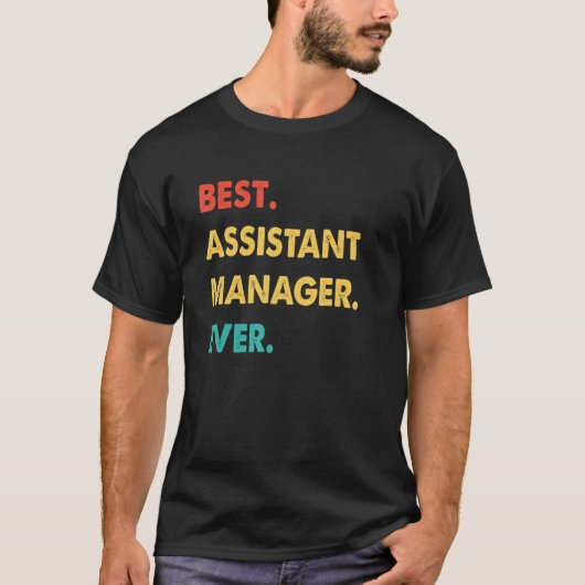 Assistent Manager Retro Beste Assistent Manager Oo T-shirt (Voorkant)