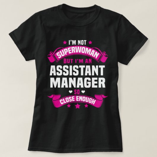 Assistent-manager T-shirt (Design voorkant)