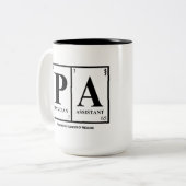 Assistent-Mok arts Tweekleurige Koffiemok (Voorkant links)