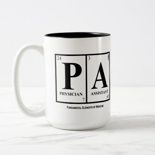 Assistent-Mok arts Tweekleurige Koffiemok (Links)