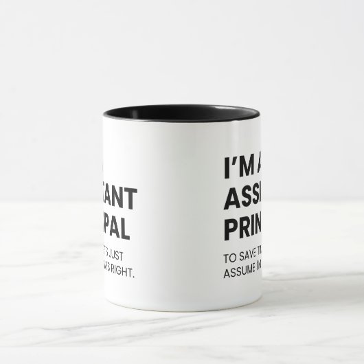 Assistent Principals Funny Work Gezegde Mok (Midden)