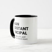 Assistent Principals Funny Work Gezegde Mok (Voorkant links)