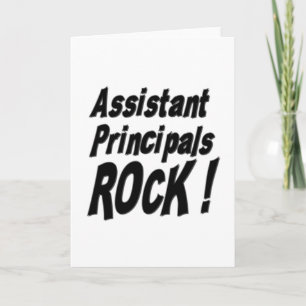 Assistent Principals Rock! Wenskaart Kaart