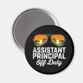 Assistent-schooldirecteur laatste schooldag magneet (Voorkant / Achterkant)