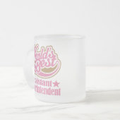 Assistent Superintendent Gift (beste werelden) Matglas Koffiemok (Voorkant links)