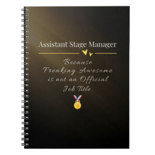 Assistent toneelmeester  notitieboek