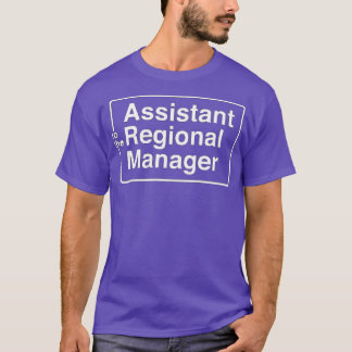 Assistent van de regionale manager 20 t-shirt