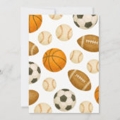 Assistons à un bal Anniversaire Invitation Sport S (Dos)