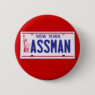 Assman New York License Bord Products Ronde Button 5,7 Cm
