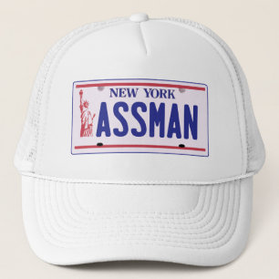 Assman New York License Bord Products Trucker Pet
