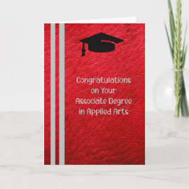 Associate gradenKaart in toegepaste delen Bedankkaart