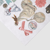 Assorte Collectie van Random Ephemera Fussy Cuts Tissuepapier (Detail)