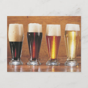 Assorted beers and ales briefkaart