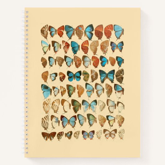 Assorted Butterfly Hardcover Spiraal Schetsboek Notitieboek (Voorkant)