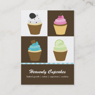Assorted Cupcakes Visitekaartjes