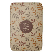 Assorted Fall Leaves PTN (gepersonaliseerd) Badmat (Voorkant Verticaal)
