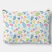 Assorted Leaves Pattern Meerkleurig op wit Etui (Achterkant)