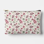 Assorted Leaves Pattern Reds & Greens op Crème Etui (Voorkant)