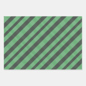 Assorted Plaid Green Brown Gray Inpakpapier Vel (Voorkant)